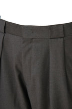 THEODORE Coffee Box-Pleat Wool Trousers, view 5 of 8