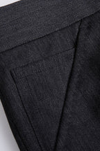 THEODORE Grey Striped Wool Trousers, view 5 of 5