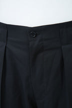THEODORE Black Box-Pleat Wool Trousers, view 5 of 9
