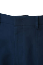 THEODORE Navy Patch-Pocket Cotton Trousers, view 5 of 8