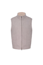 THEODORE Khaki Camel Hair Gilet, view 3 of 3