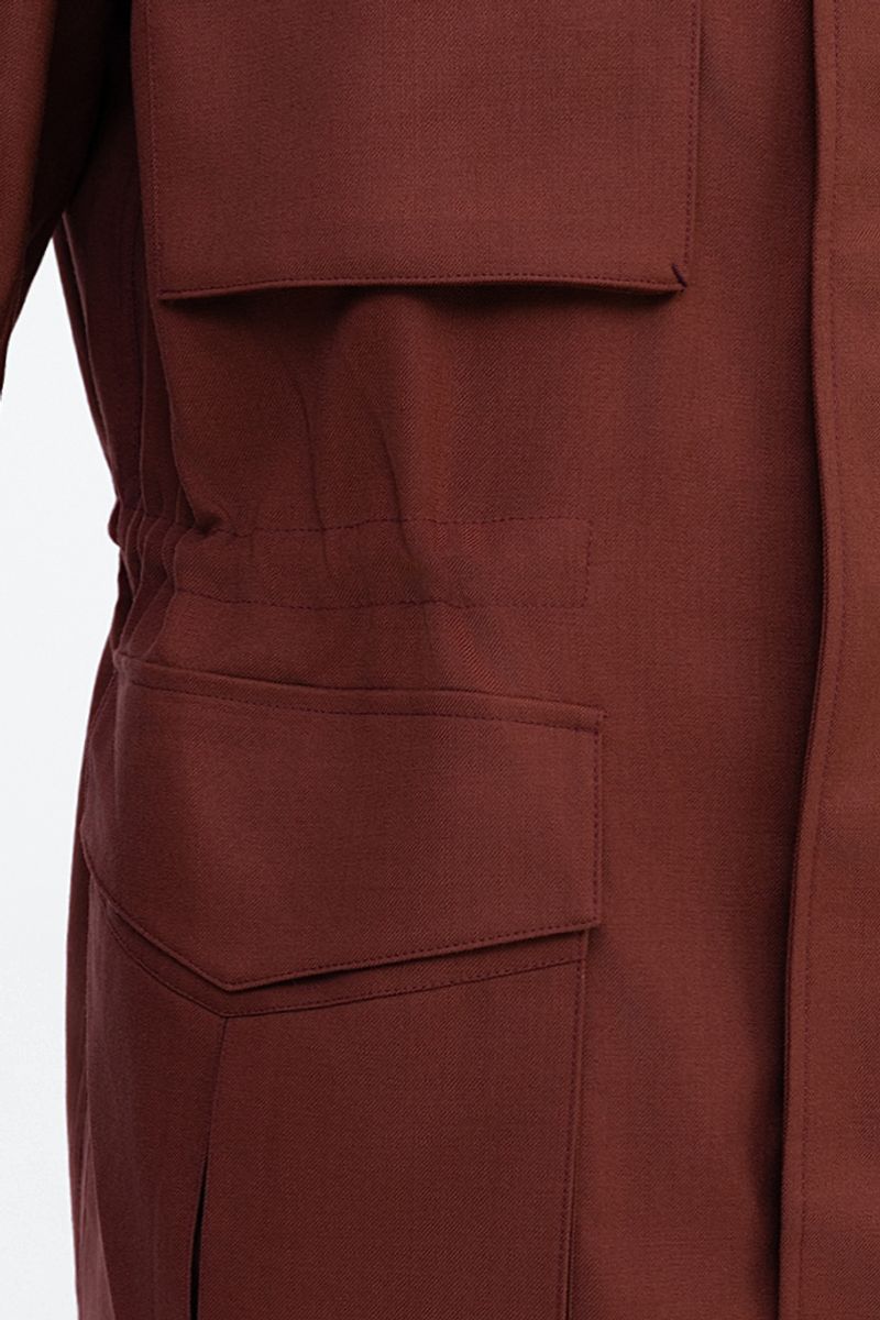 THEODORE Orange Wool Jacket, view 4 of 5