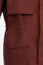 THEODORE Orange Wool Jacket, view 4 of 5