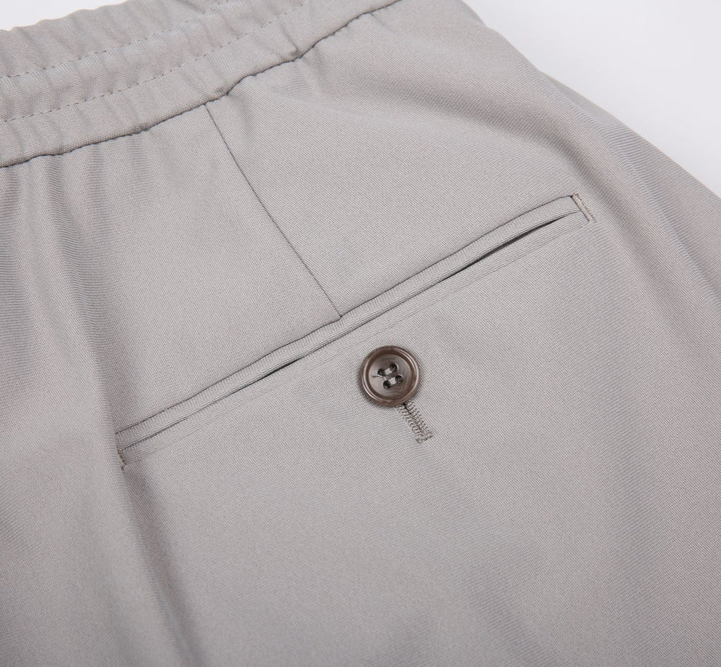 THEODORE Grey Polyester Trousers, view 6 of 6