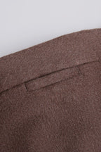 THEODORE Brown Wool Trousers, view 5 of 7