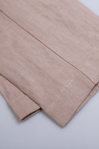 THEODORE Coffee Linen Trousers, view 5 of 5