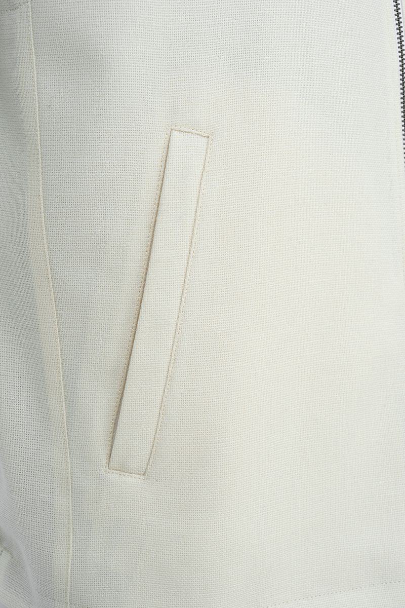THEODORE White Wool Gilet, view 3 of 5