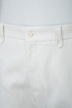 THEODORE White Cargo Cotton Trousers, view 5 of 10