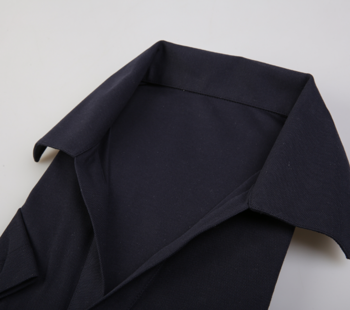 THEODORE The Bandol Navy Cotton Pocket Polo, view 6 of 7