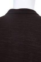 THEODORE The Sperlonga Brown Piqué Blend Stand-Collar Polo, view 6 of 7