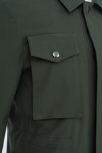 THEODORE Olive Wool Jacket, view 3 of 4