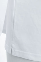 THEODORE The Nerja White Cotton-Blend Long-Sleeve Polo, view 6 of 7