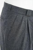 THEODORE Grey Heavyweight Wool Trousers, view 6 of 9