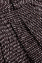 THEODORE Brown Jacquard Wool Trousers, view 6 of 6
