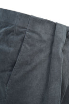 THEODORE Grey Box-Pleat Cotton Trousers, view 6 of 7