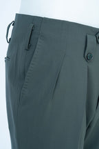 THEODORE Sage Turn-Up Wool Trousers, view 6 of 8