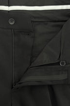 THEODORE Black Turn-Up Trousers, view 6 of 8