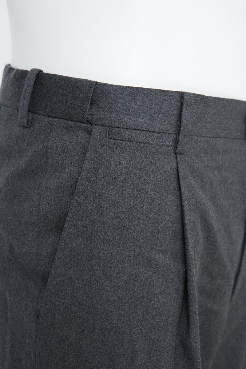 THEODORE Grey Single-Pleat Wool Trousers, view 6 of 8