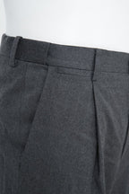 THEODORE Grey Single-Pleat Wool Trousers, view 6 of 8