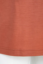 THEODORE The Maratea Rust Wool Crew-Neck T-Shirt, view 5 of 5