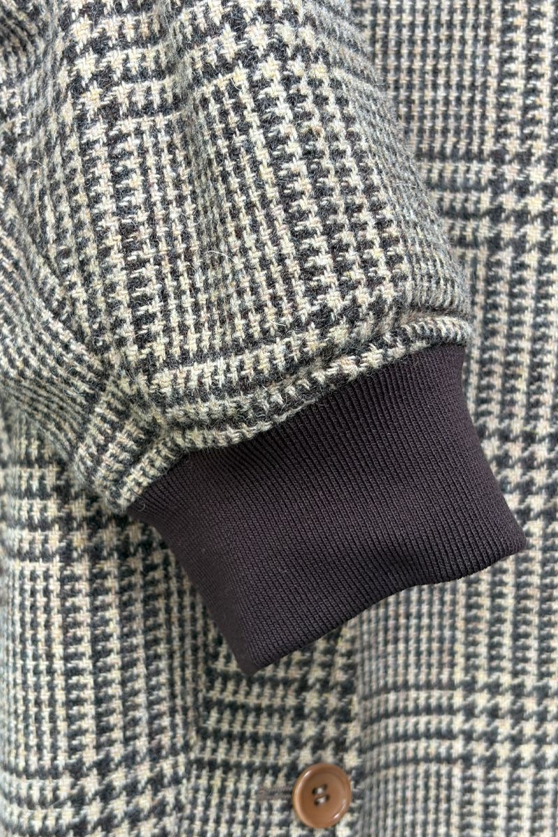 THEODORE Coffee Check Wool Casual Jacket, view 4 of 6