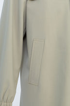 THEODORE Khaki Wool Overcoat, view 4 of 6