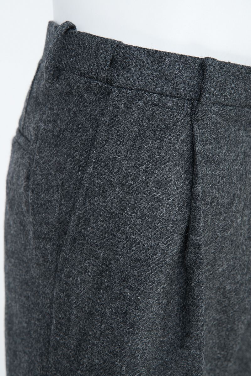 THEODORE Charcoal Heavyweight Wool Trousers, view 6 of 8