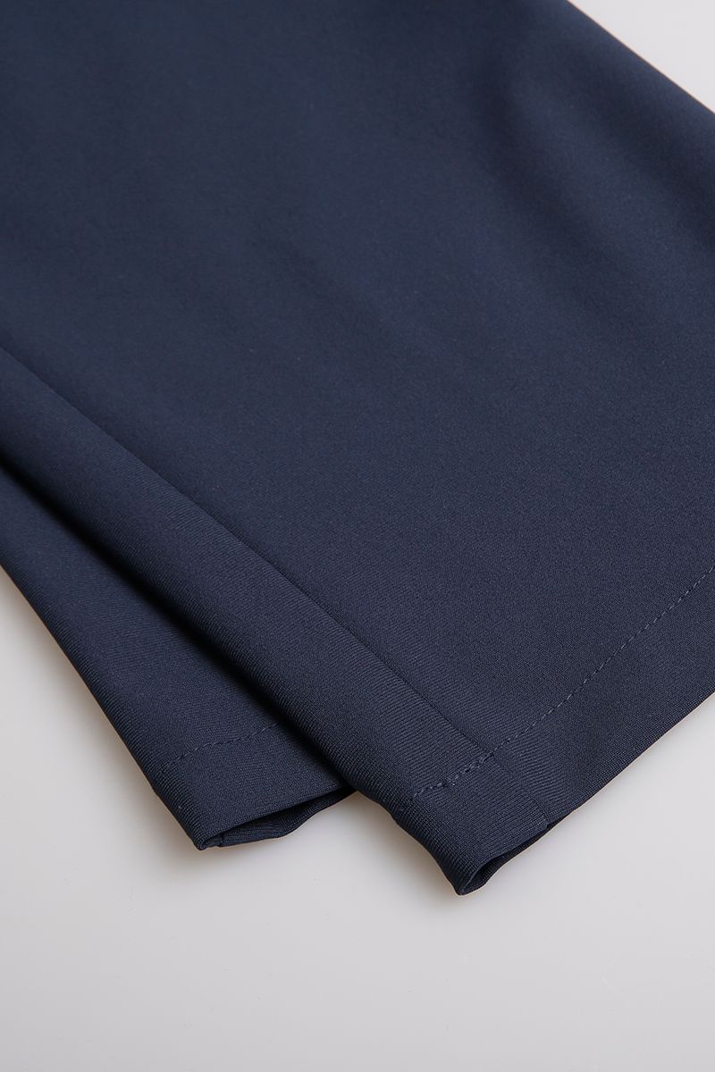 THEODORE Navy Polyester Trousers, view 6 of 7