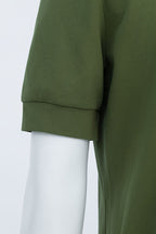 THEODORE The Sotogrande Olive Cotton-Blend Polo, view 6 of 7