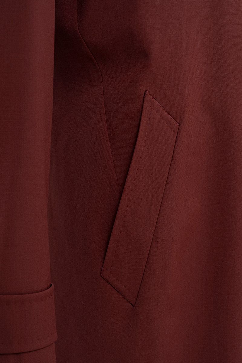 THEODORE Red Wool Overcoat, view 4 of 8
