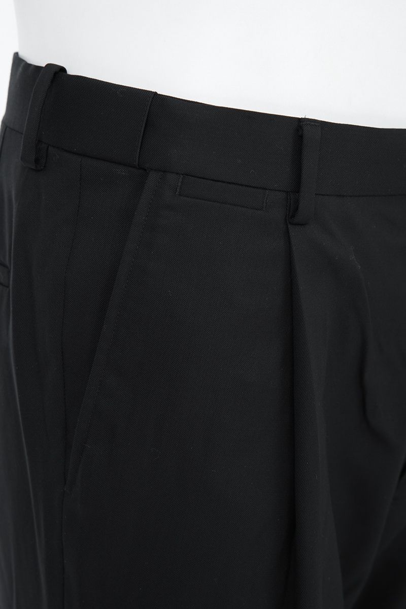 THEODORE Black Watch-Pocket Wool Trousers, view 6 of 8