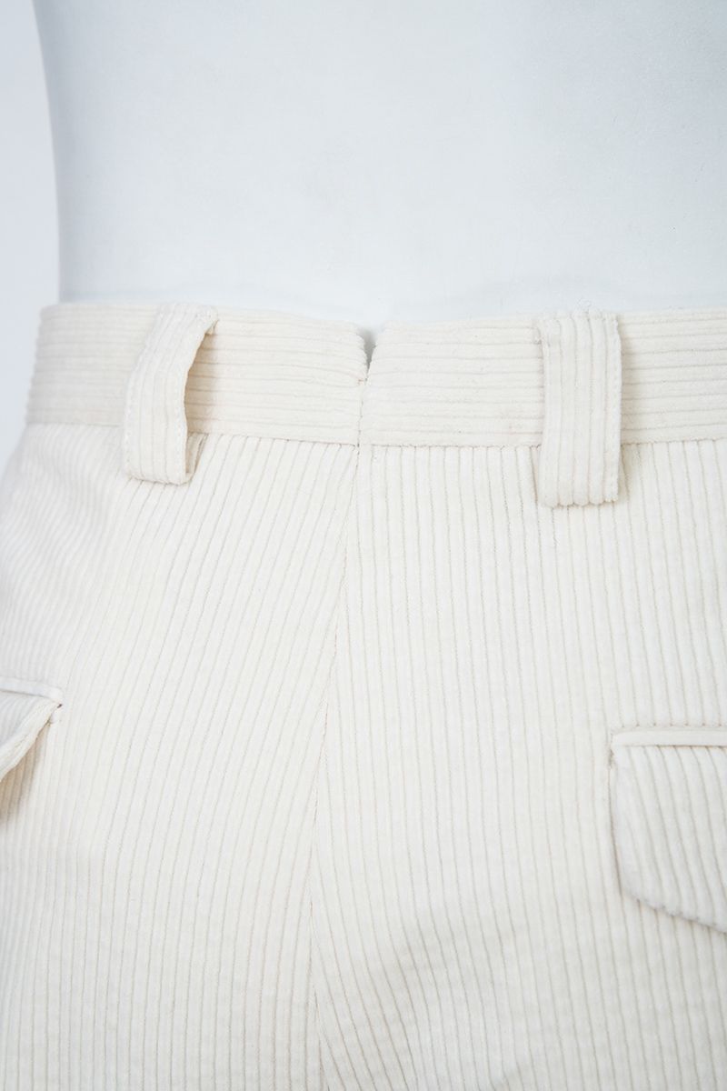 THEODORE Ivory Corduroy Trousers, view 6 of 8