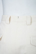THEODORE Ivory Corduroy Trousers, view 6 of 8