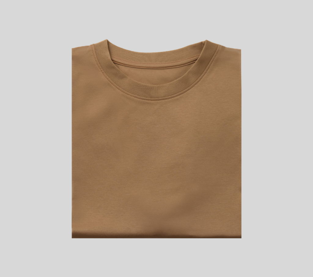 THEODORE Coffee Cotton T-Shirt, view 7 of 7