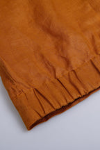 THEODORE Yellow Linen Popover Shirt, view 7 of 7