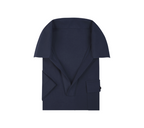 THEODORE The Bandol Navy Cotton Pocket Polo, view 7 of 7