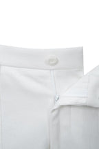 THEODORE White Patch-Pocket Cotton Trousers, view 7 of 7