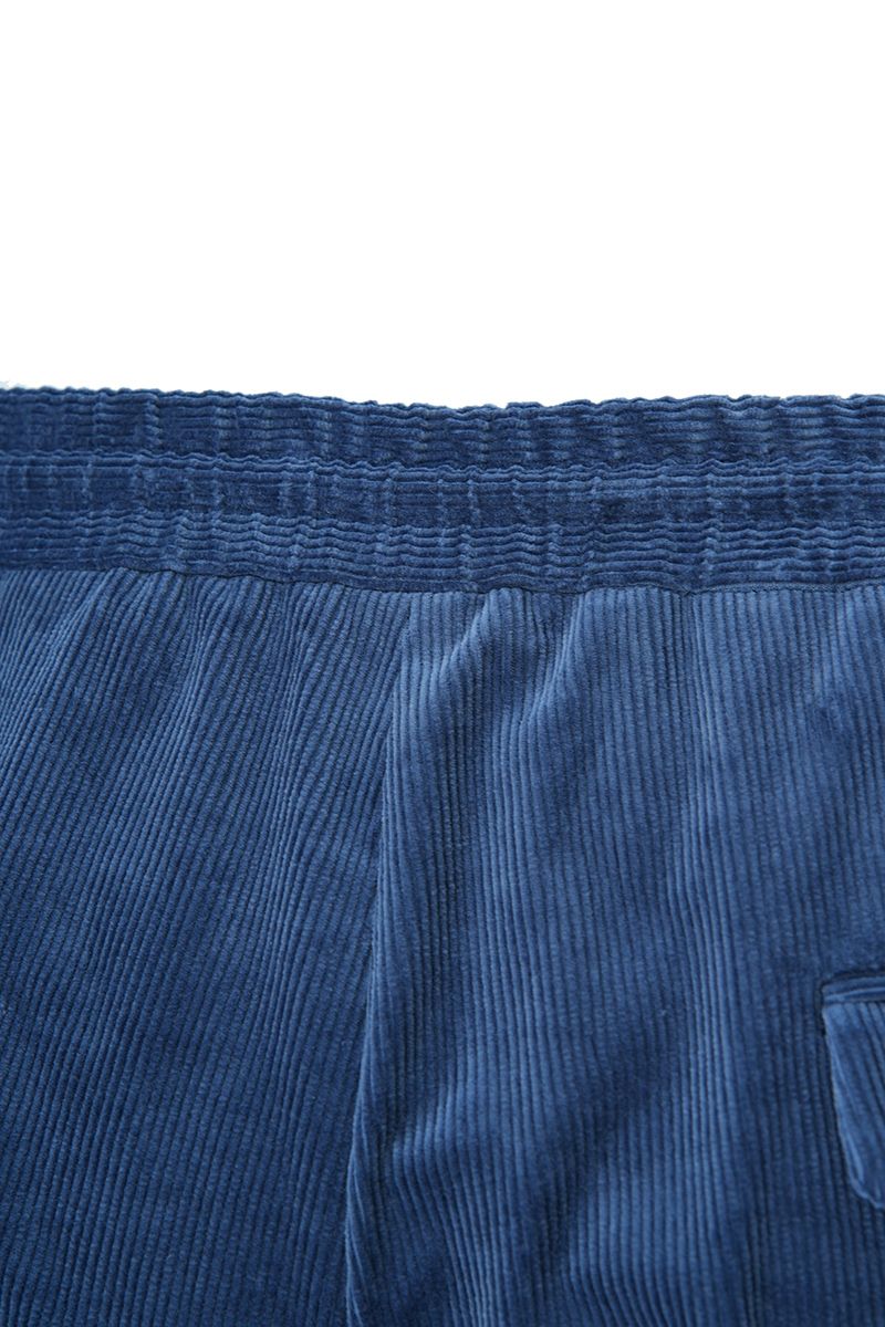 THEODORE Blue Corduroy Cargo Trousers, view 7 of 8