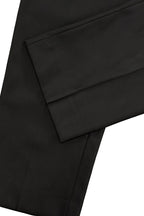 THEODORE Black Turn-Up Trousers, view 7 of 8