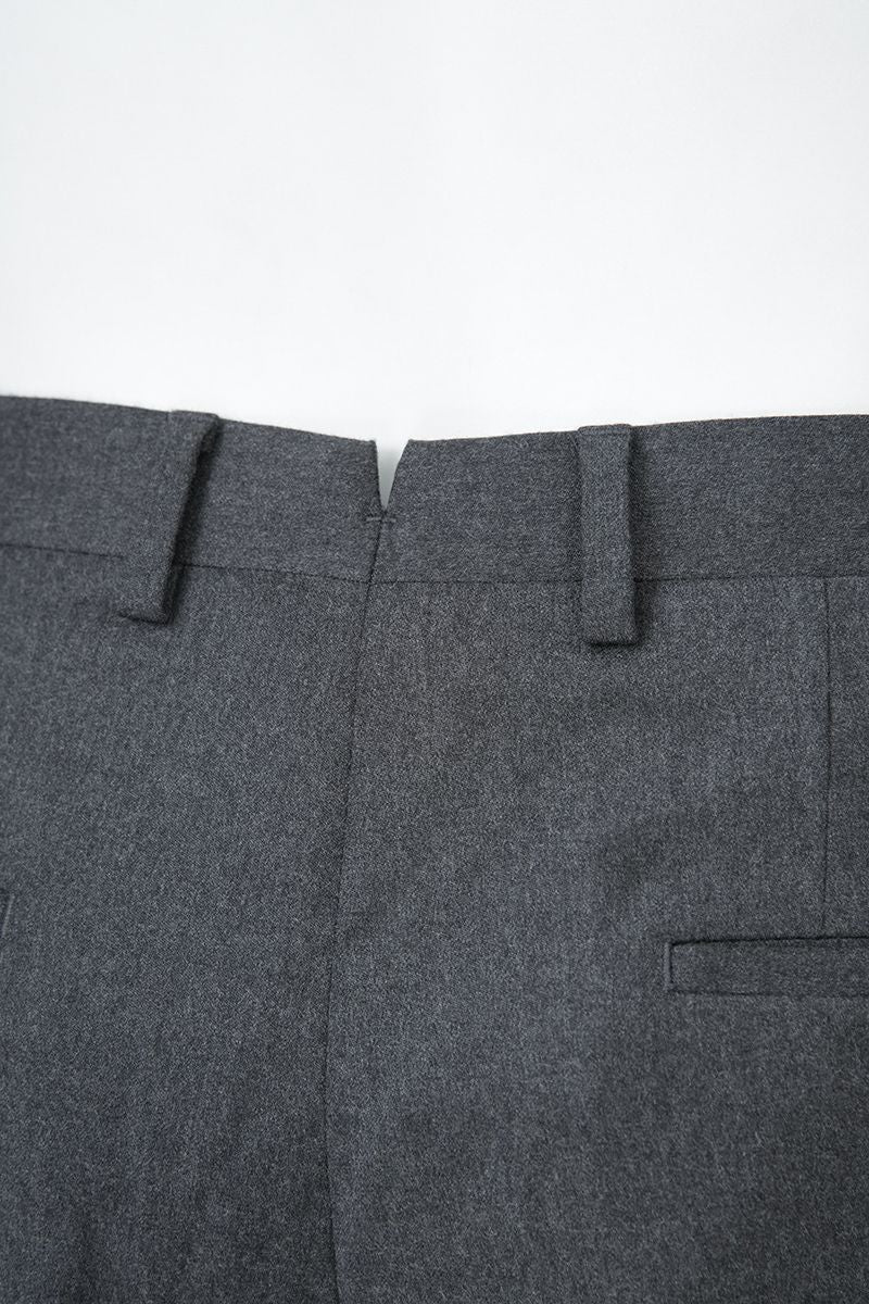 THEODORE Grey Single-Pleat Wool Trousers, view 7 of 8