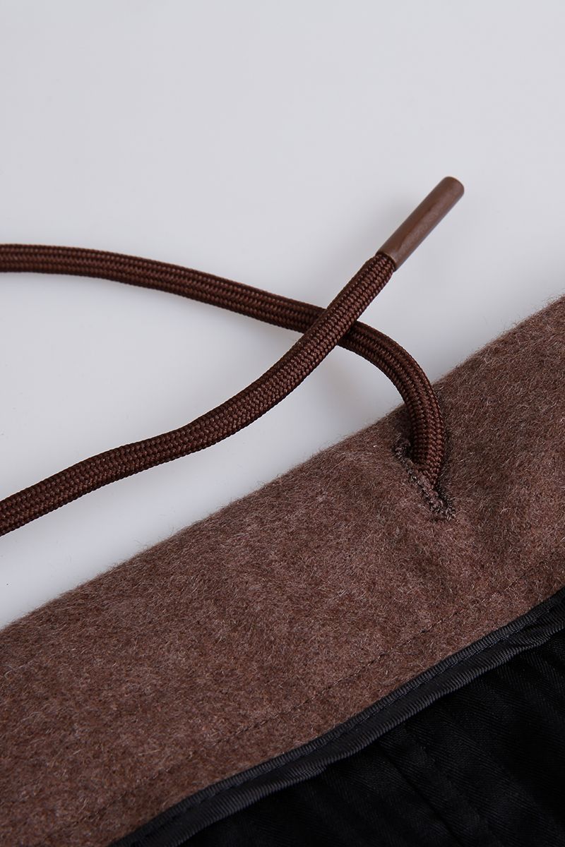 THEODORE Brown Wool Trousers, view 7 of 7