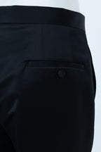 THEODORE Black Single-Pleat Trousers, view 7 of 7