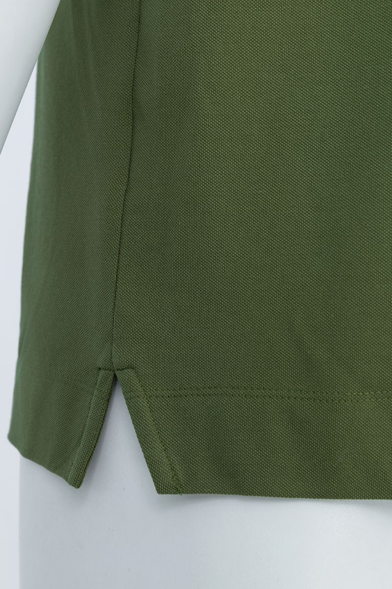 THEODORE The Sotogrande Olive Cotton-Blend Polo, view 7 of 7