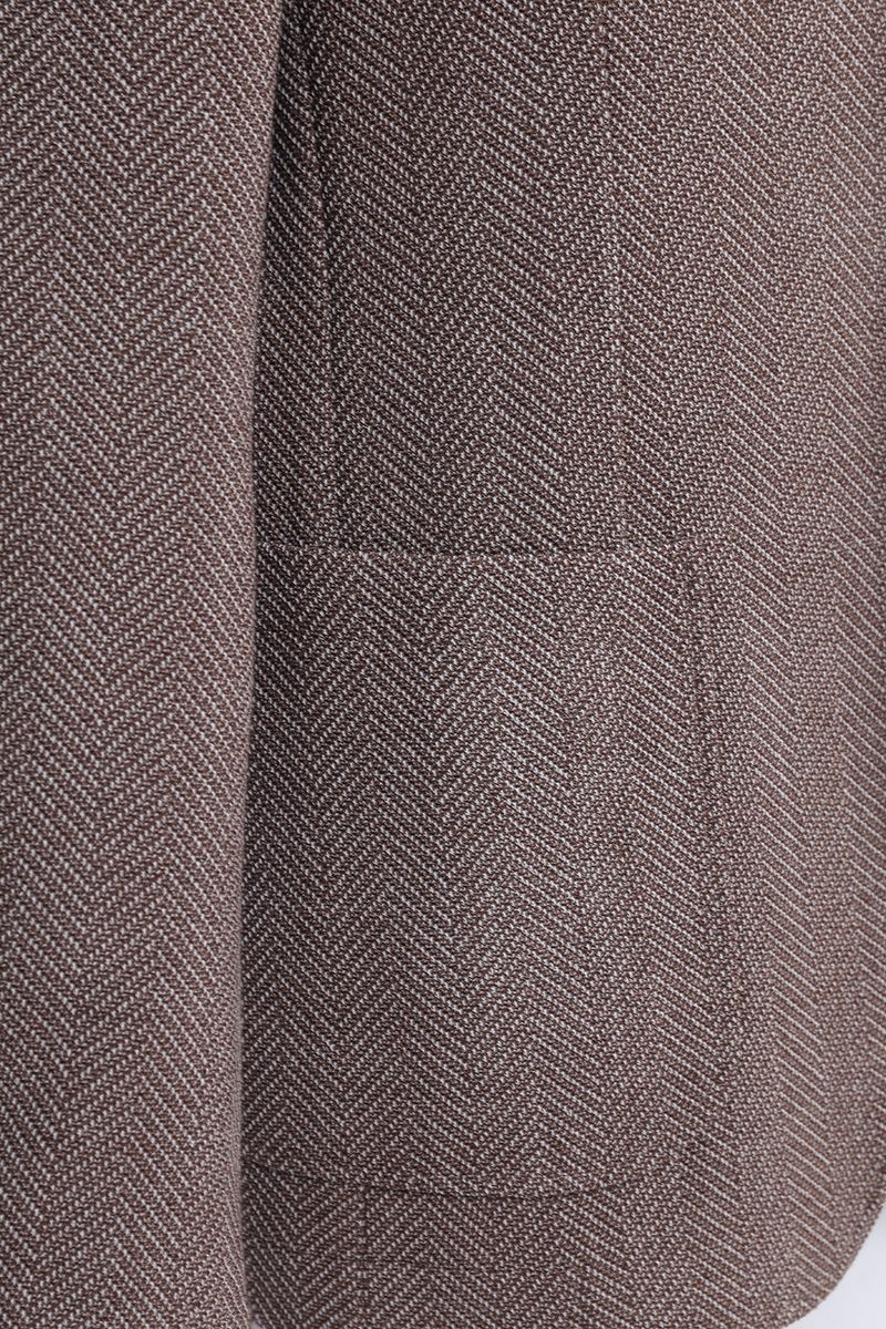 THEODORE Brown Striped Wool Jacket, view 3 of 3