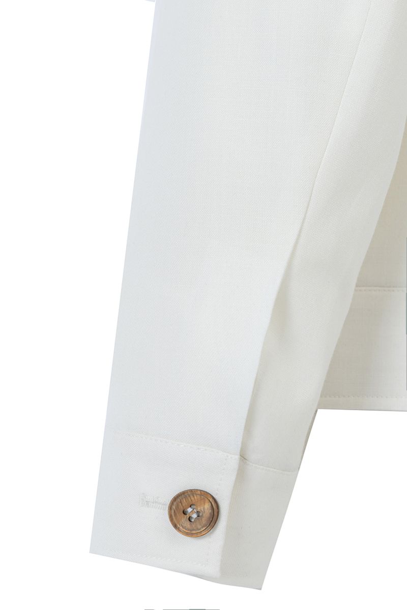 THEODORE Ivory Wool Casual Jacket, view 5 of 6