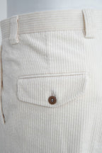 THEODORE Ivory Corduroy Trousers, view 7 of 8