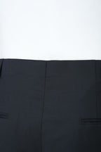 THEODORE Black Box-Pleat Wool Trousers, view 7 of 9