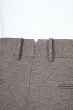 THEODORE Taupe Double-Pleat Trousers, view 7 of 9