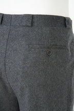 THEODORE Grey Heavyweight Wool Trousers, view 7 of 9