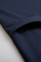 THEODORE Navy Polyester Trousers, view 7 of 7